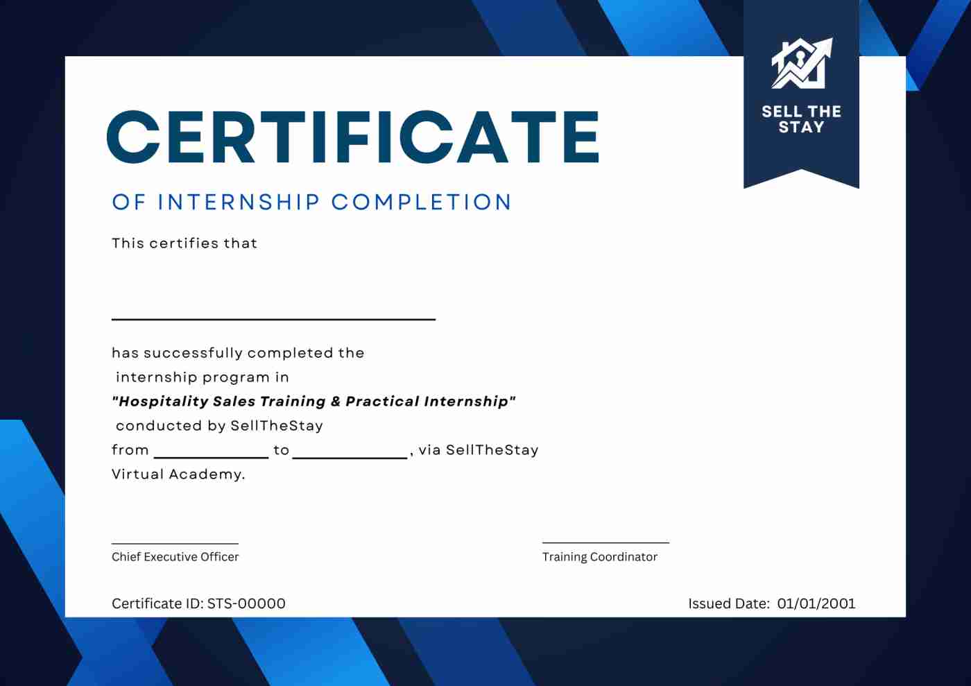 Demo Certificate of Excellence